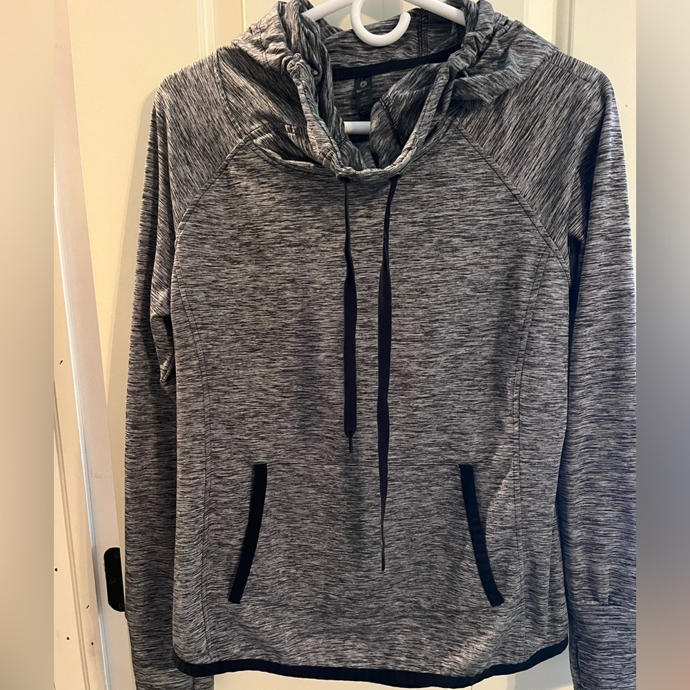 90 Degree By Reflex Heathered Gray Hoodie